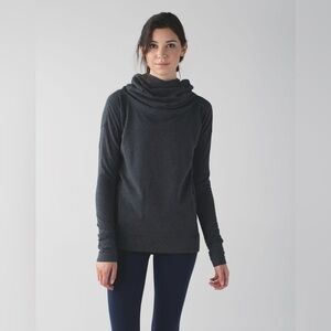 Lululemon Stress Less Hoodie Heathered Dark Grey